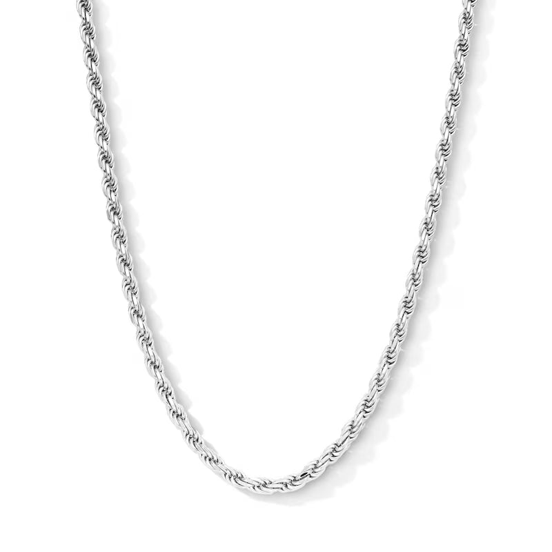 Silver Rope Chain. Made in Italy.