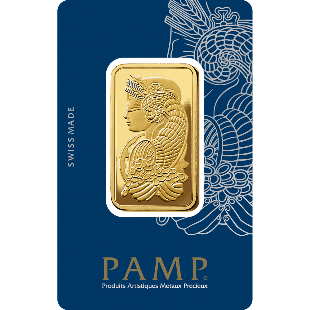 1oz Gold Bar 24kt PAMP.