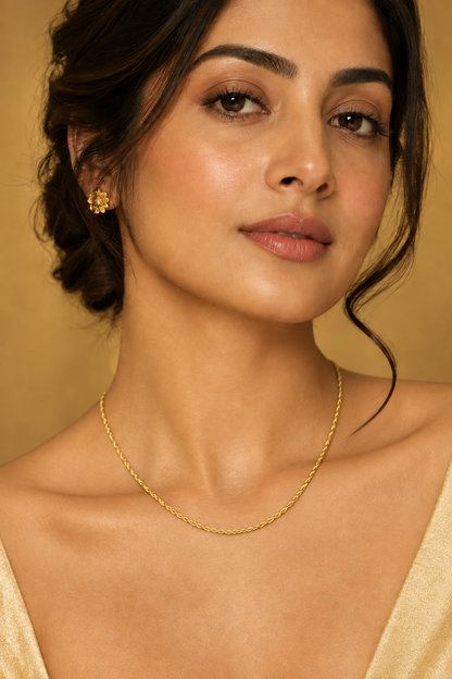 22kt Gold Rope Chain. 916 marked.